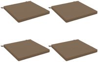 vidaXL Coussin de siège SOEST 4 pièces Taupe