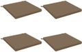vidaXL Coussin de siège SOEST 4 pièces Taupe