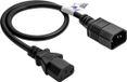 Akyga AK-PC-14A electriciteitssnoer Zwart 0,5 m C14 stekker C13 stekker