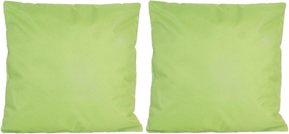 Anna's Collection Set of 4 Cushions Green 45x45cm - Indoor & Outdoor