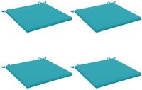 vidaXL - Zitkussens - SOEST - 4 stuks - 100% Polyester - Turquoise