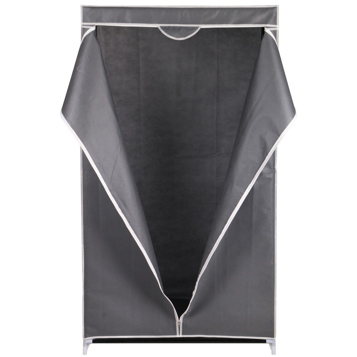 Viking Choice Kledingkast - van stof - grijs - 88x50x160cm