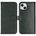 Selencia Echt Leren Bookcase voor de Apple iPhone 15 Plus - Groen