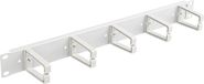 Lanberg - Panneau de brassage pour baie de serveur 19" gris avec 5 anneaux 1U