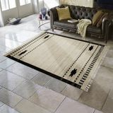 Loberon In- & outdoor vloerkleed Moorna beige/zwart