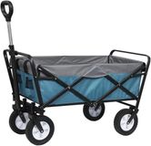Velori Chariot pliable 100L - Bleu/Gris