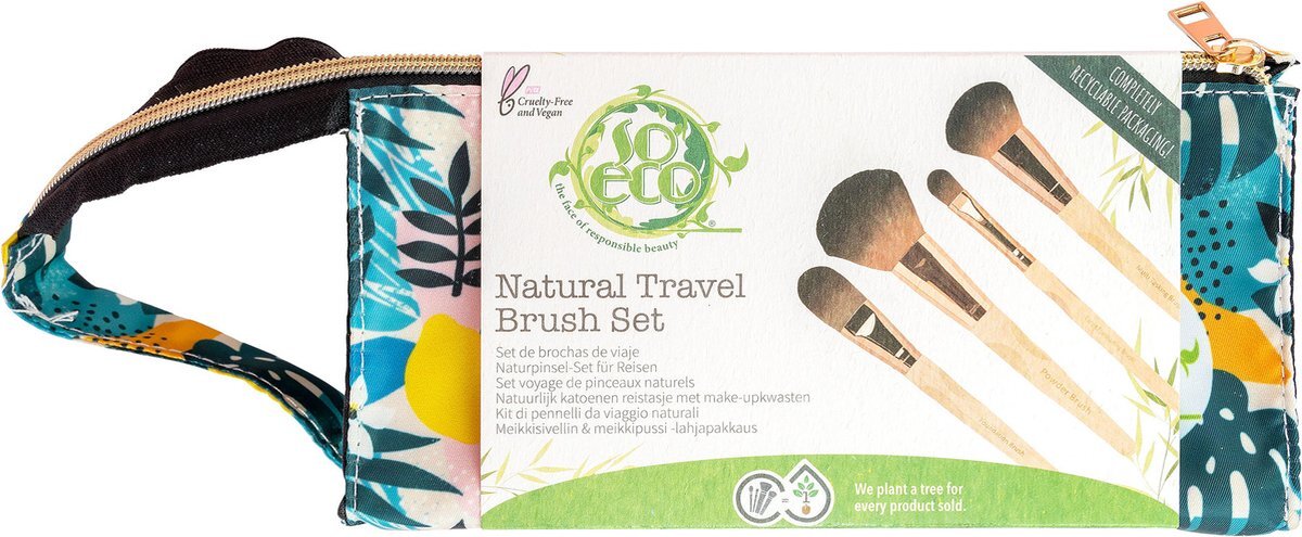 So Eco Natural Travel Brush Set