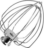MMOBIEL KitchenAid K45WW 6-Draads Garde voor KitchenAid 4.5-5 Quart Tilt-Head Stand Mixers Artisan & Classic Series van MMOBIEL - Aluminium Opzetstuk Eierklopper - Taart Mayonaise Garde – Enkel Handwas