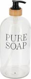 Tendance Zeeppompje - 1L - glas / bamboe - rond - pure soap - vrijstaand