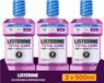 LISTERINE Total Care Intens Sans alcool, goût menthe intense, 3x500 ml