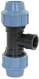 Unidelta Tyleen draad T-stuk 90° 32 mm x 3/4 x 32 mm