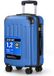 YONSLY Handbagage Koffer - 55cm - 40 L - Cijferslot - Saffierblauw