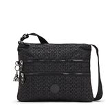 Kipling ALVAR Middelgrote schoudertas, Signature Emb (Zwart)