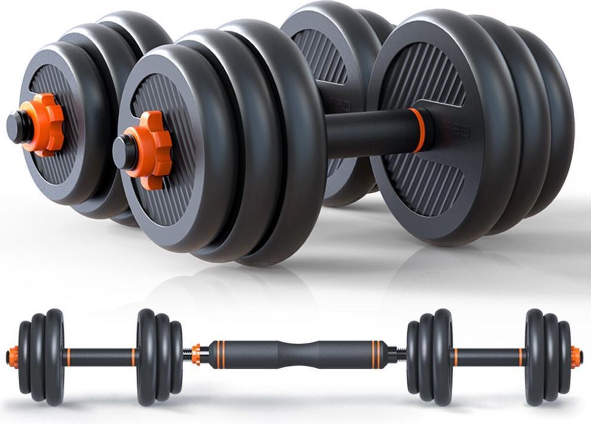 Fed dumbells ? Dumbells set 40kg | Halterset | Verstelbaar | Inclusief stang ?