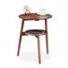 Relaxdays bijzettafel met opbergruimte - 60 cm hoog - woonkamer - slaapkamer - bamboe