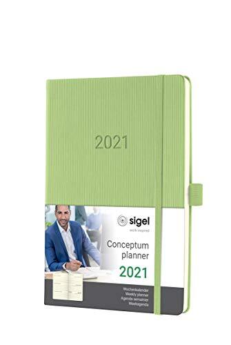 Sigel Conceptum A5 weekagenda 2021 apple green hardcover