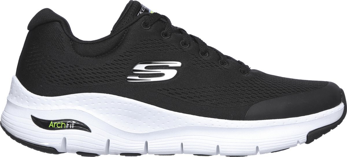 SKECHERS Arch Fit Heren Sneakers - Black/White - Maat 45