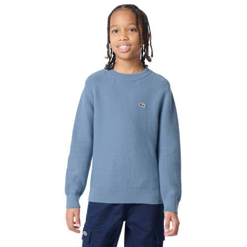Lacoste sweater met logo - blauw