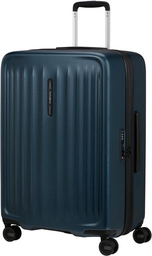 Samsonite Koffer - Fyrm spinner 67/24 - uitbreidbaar - steel blue - 3.3 kg - 83 l