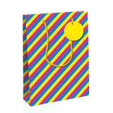 Eurowrap - 33880-2C - Cadeauzak voor kinderen - Groot Formaat 26,5x14x33cm - Strepen