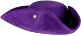 Thetru Simple pirate tricorn hat purple