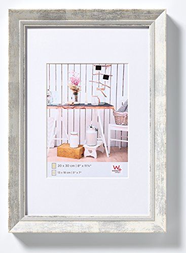 Walther Design EL015W Chalet Bilderrahmen, 10x15 cm, Weiß