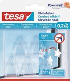 Tesa Powerstrips Zelfklevende Haak - Transparant - 5 stuks