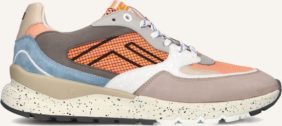 Floris van Bommel Sfm-10243 De Treener Sneakers - Leer - Heren - Oranje - Maat 43⅓