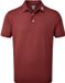 Footjoy Heren Golf Polo - Stretch Pique Solid - Maroon - M