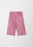 s.Oliver - meisjes Culotte van geplisseerd fluweel - roze