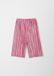 s.Oliver - meisjes Culotte van geplisseerd fluweel - roze