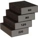 Furniture Clinic Schuurblok, 4 stuks natte en droge schuursponzen (grof 60/medium 80/fijn 120 220) | schuurblokken voor hout, muren en plafonds
