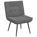 vidaXL Relaxfauteuil 64x74x84 cm fluweel donkergrijs