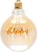 Aigostar Lampe LED - Happy - Douille E27 - 4W - Blanc Chaud 1800K - Ambre