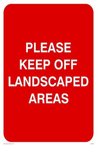 Viking Signs Viking Signs PC538-A4P-V "Please Keep Off Landscaped Areas" bord, Vinyl, 300 mm H x 200 mm W