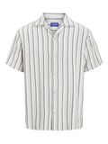 Jack & Jones Jorcoba Stripe Resort Shirt Ss Sn 12271060 Celadon Tint Mannen Maat - M