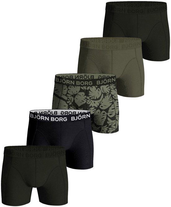 Björn Borg Bjorn Borg Boxers Cotton Stretch 5-Pack Multicolour - Maat XXL - Heren - Boxershorts