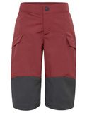 VAUDE Caprea Antimos Shorts II, Buitenbroek, Kids Outdoor Sportbroek, Unisex, Maat 134/140, Rood/Zwart