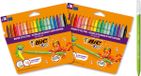 BIC Kids Kid Couleur - Viltstiften - Stiften voor Kinderen - Kleurstiften met Medium Punt - 36 Stuks