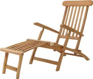 AXI Costa Deckchair Ligstoel Teak – Houten ligbed – Rugleuning met 4 standen - 170x59cm