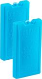 Plasticforte Koelelementen - 2x stuks - 500 grams - 20 x 10 cm - blauw - kunststof
