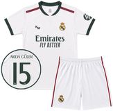Official Fanwear Real Madrid Voetbaltenue - Arda Güler - Thuis Voetbal Tenue Kinderen - Maat 116 t/m 164 - Seizoen 2026/2027 - Shirt en Broekje - Wit