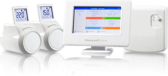 Honeywell Evohome Smart Thermostat Set - Wit - Incl. 2 Radiator Knoppen