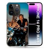 Beschermhoes Johnny Hallyday Moto Beschermhoes voor iPhone 14 Pro Plus (6,7 inch)