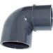 Piscine et Arrosage et Évacuation Coude Réduit PVC Pression 90 Degrés Mâle Femelle 50mm Intérieur Vers 50mm Extérieur PN16