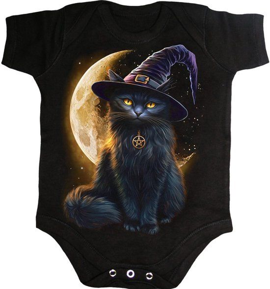 Spiral Familiar Magic Baby Grows Body Zwart XS