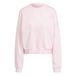 adidas dames Essentials Small Logo Feel Cozy Relaxed Fit Sweatshirt, clear pink/white, XXL