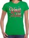 Bellatio Decorations Shoppartners Bv Fout kerstshirt / t-shirt groen kerst is leuk voor anderen voor dames - kerstkleding / christmas outfit S
