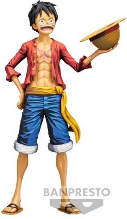 Bandai Namco One Piece Monkey D. Luffy Grandista Nero Figure - 28cm