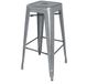 Bolero Stalen Bistro Barkruk Grijs (4 Stuks)